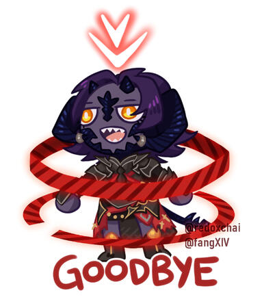 Final Fantasy XIV Warrior of Light sticker