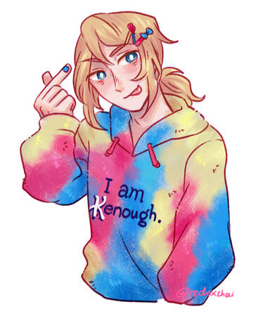 Harvey Wolff (VtM OC) - I'm Kenough hoodie (Barbie)